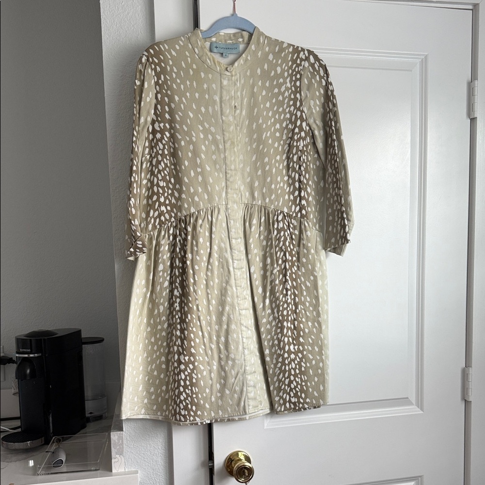 Tuckernuck Cream Long Sleeve Dress